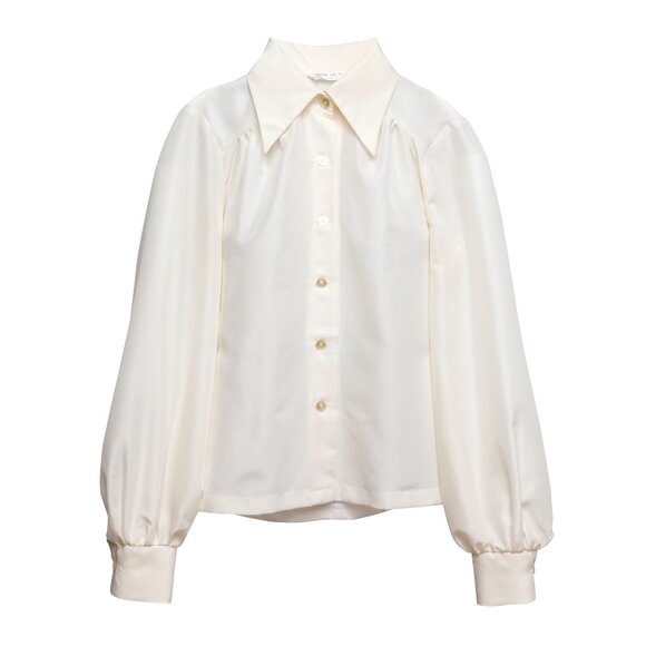 Tops - Sundazed (Italy) Pearl Satin Weave Barrymore Bishop Sleeve Shirt : S